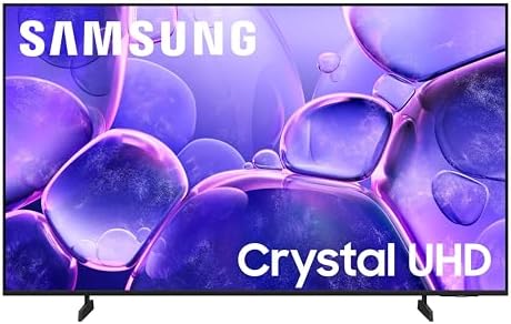 Samsung 50-Inch Class Crystal UHD U8000F 4K Smart TV (2025 Model) Endless Free Content, Crystal Processor 4K, MetalStream Design, Knox Security, Alexa Built-in : Electronics