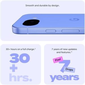 Google Pixel 10a – Unlocked Android Smartphone – 7 Years of Pixel Drops, 30+ Hours Battery, Camera Coach, Gemini Live, Durable Design, Call Screen, Car Crash Detection – Berry – 256 GB (2026 Model) : Cell Phones & Accessories