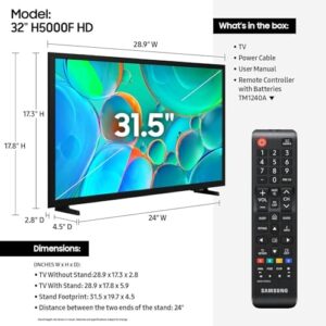 Samsung 32-Inch Class HD H5000F Smart TV (2025 Model) HDR, Object Tracking Sound Lite, Knox Security, One UI Tizen : Electronics
