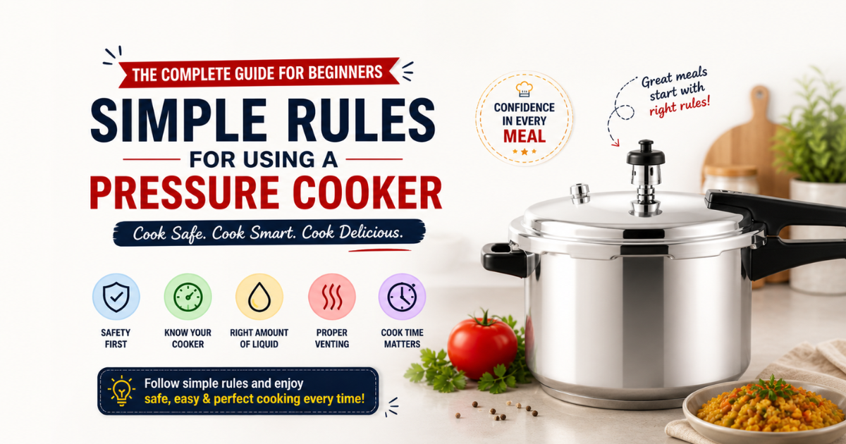 simple rules for using a pressure cooker